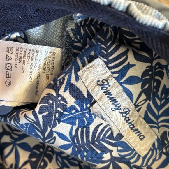 Tommy Bahama Coastline Cord Pull On 8" Stretch Shorts Mens Medium Blue - Picture 6 of 8